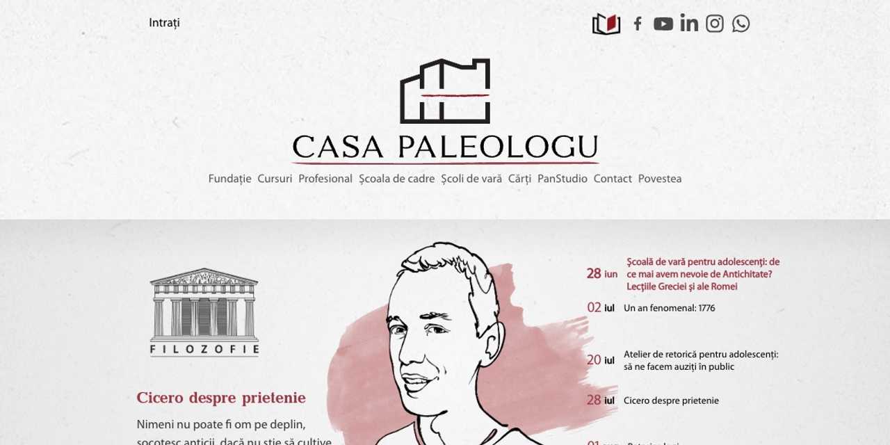 Casa Paleologu: a custom course-sales platform, run for years without an IT department